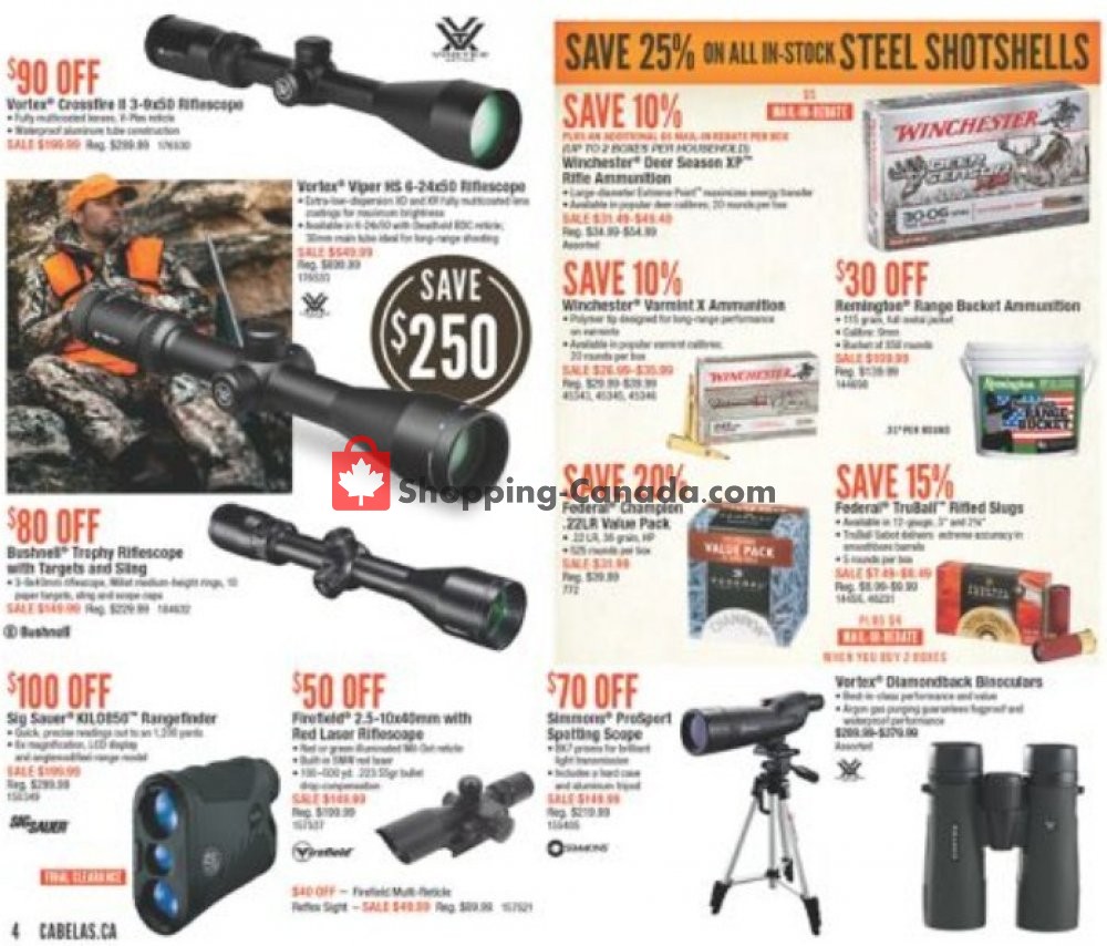 Cabela's flyer from Friday October 19, 2018 to Sunday November 4, 2018 - page 4