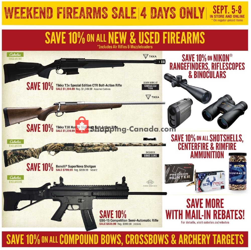 Cabela's flyer from Thursday September 5, 2019 to Sunday September 22, 2019 - page 14