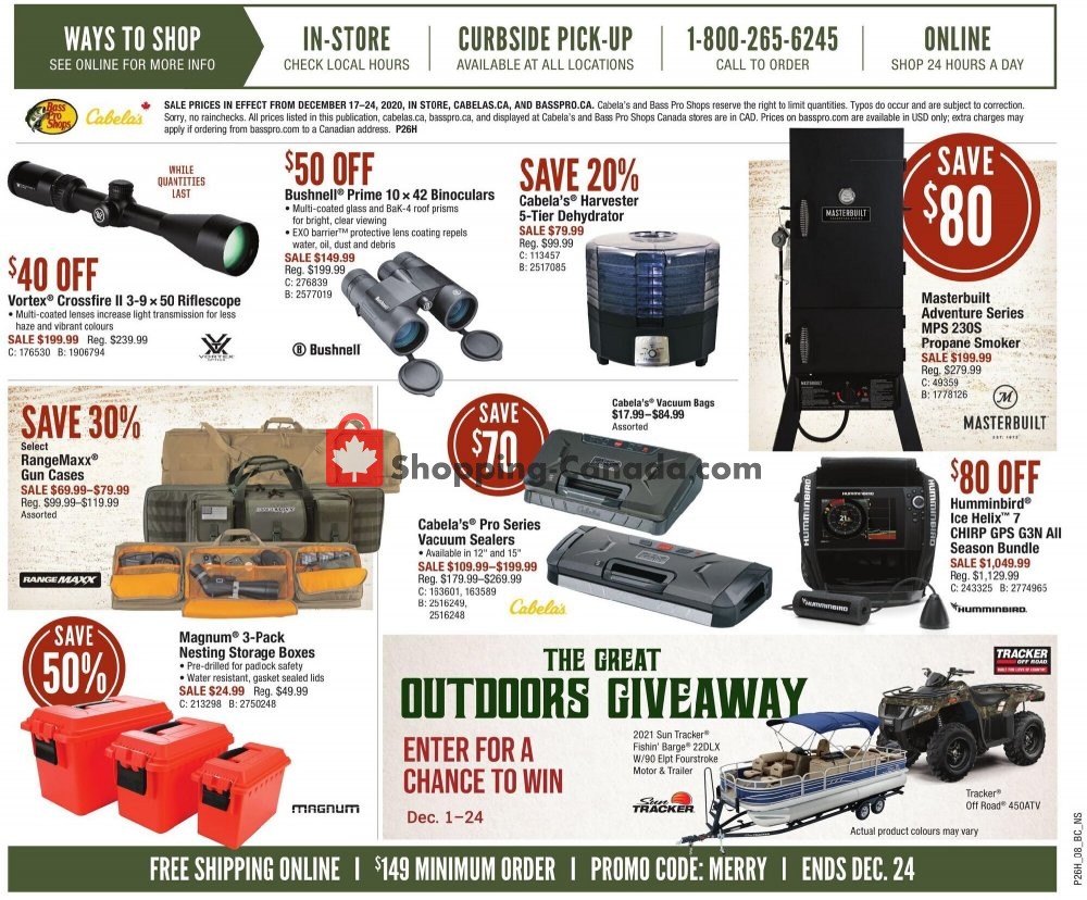 Cabela's flyer from Thursday December 17, 2020 to Thursday December 24, 2020 - page 9
