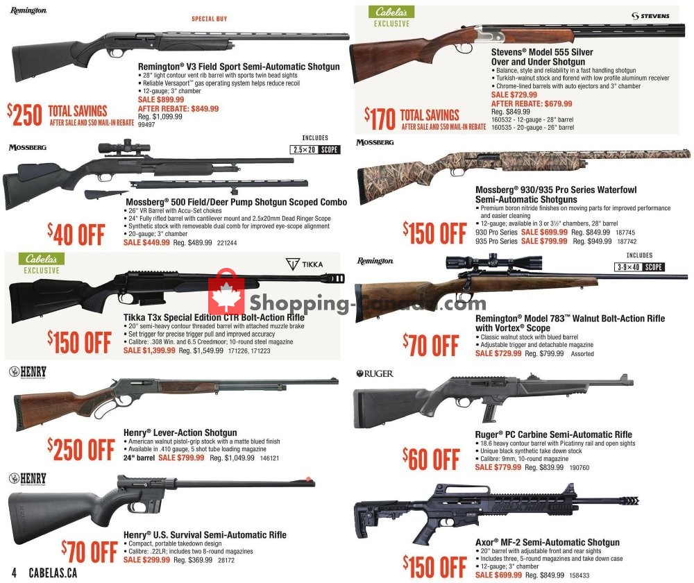 Cabela's flyer from Thursday October 3, 2019 to Sunday October 20, 2019 - page 4