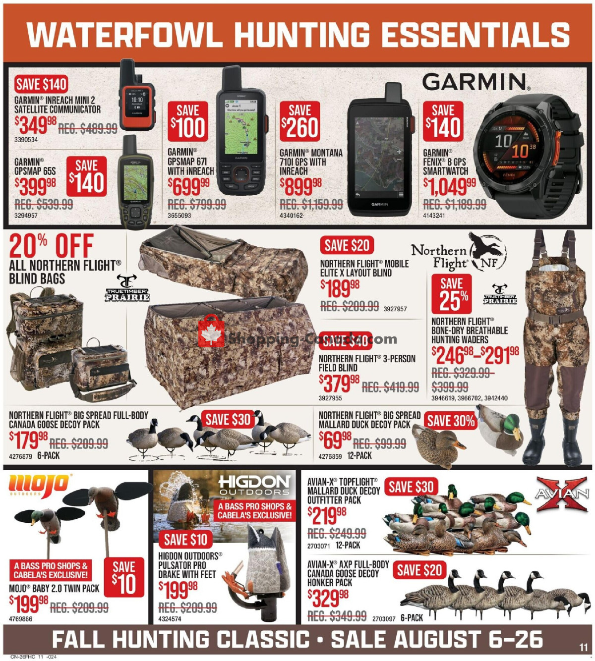 Cabela's flyer from Thursday August 6, 2026 to Wednesday August 26, 2026 - page 11
