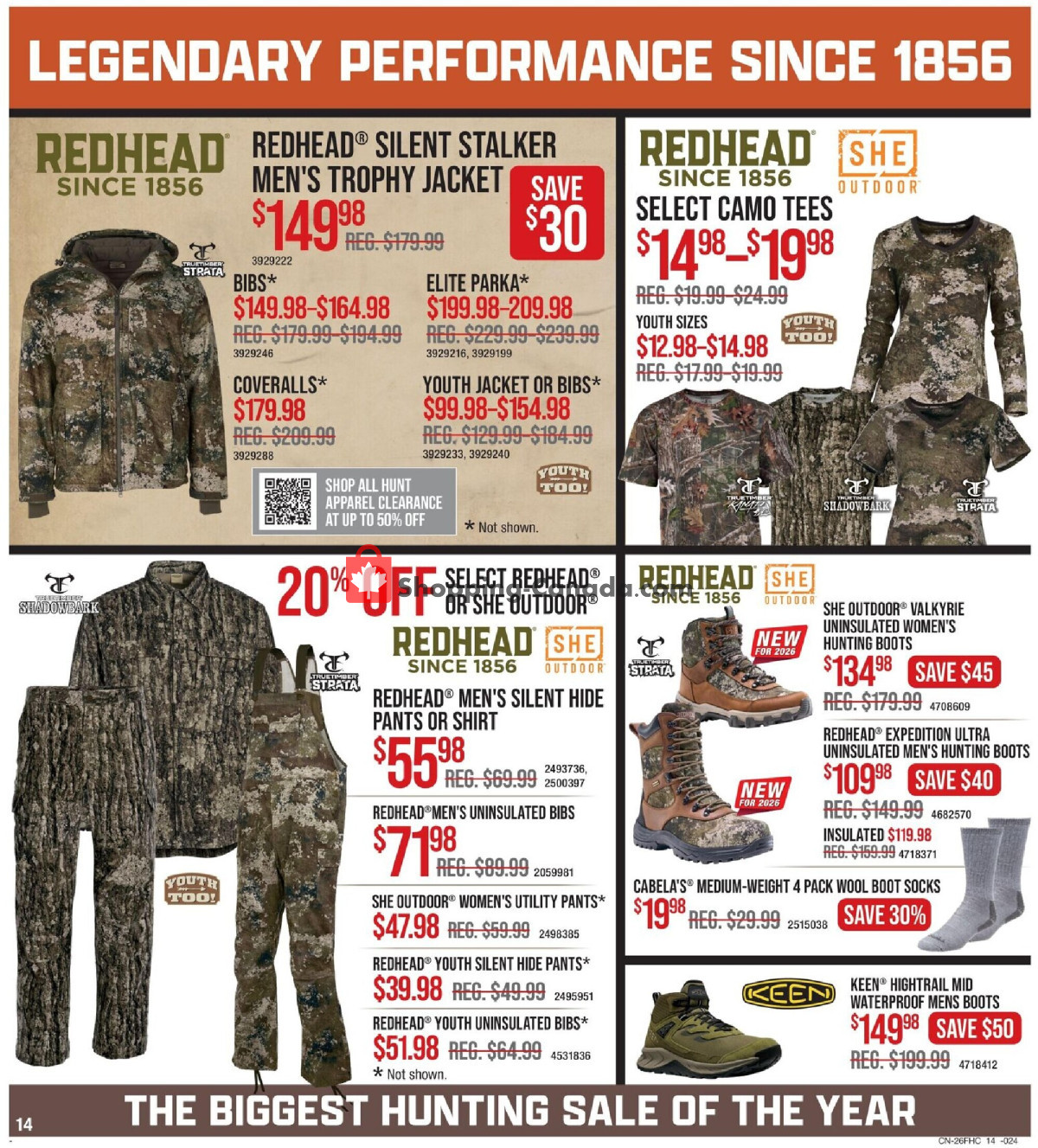 Cabela's flyer from Thursday August 6, 2026 to Wednesday August 26, 2026 - page 14