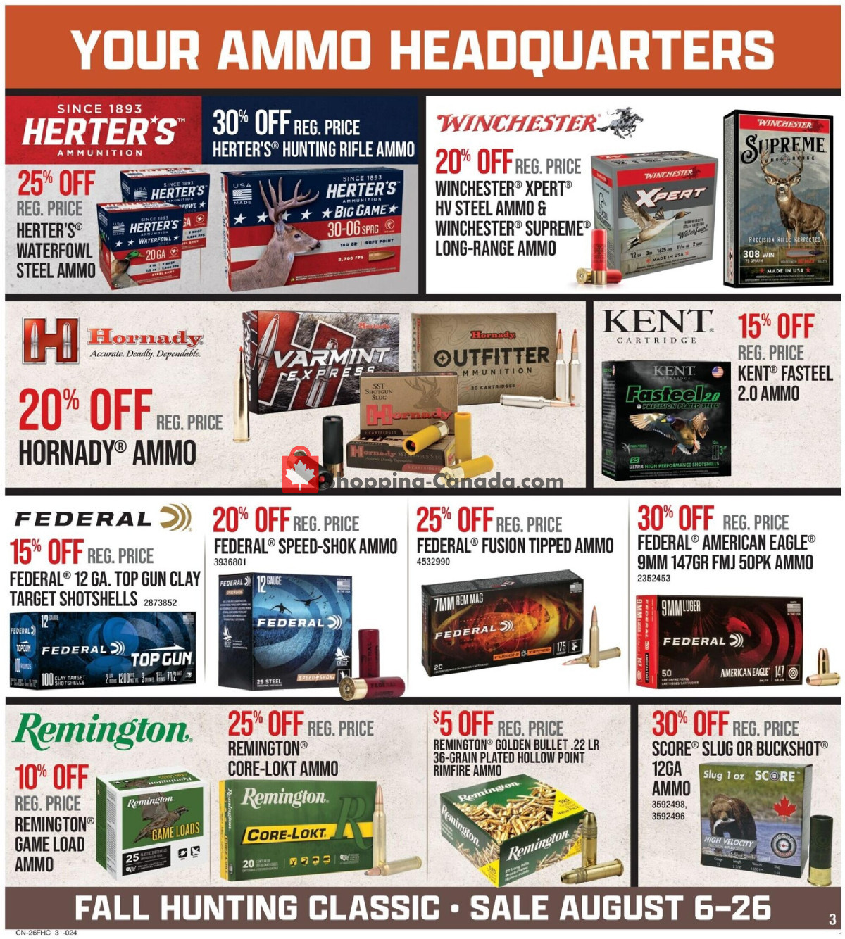 Cabela's flyer from Thursday August 6, 2026 to Wednesday August 26, 2026 - page 3