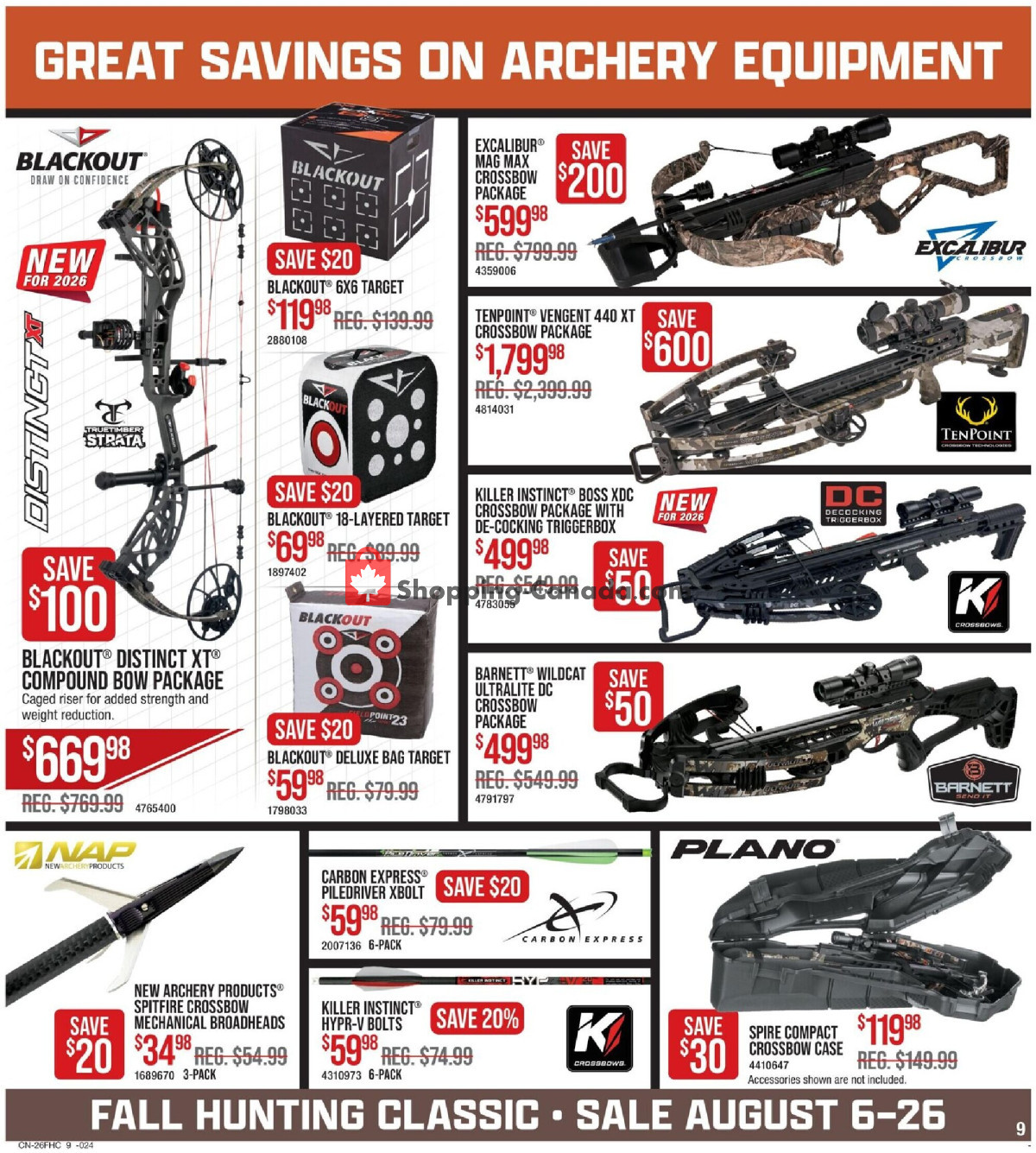 Cabela's flyer from Thursday August 6, 2026 to Wednesday August 26, 2026 - page 9