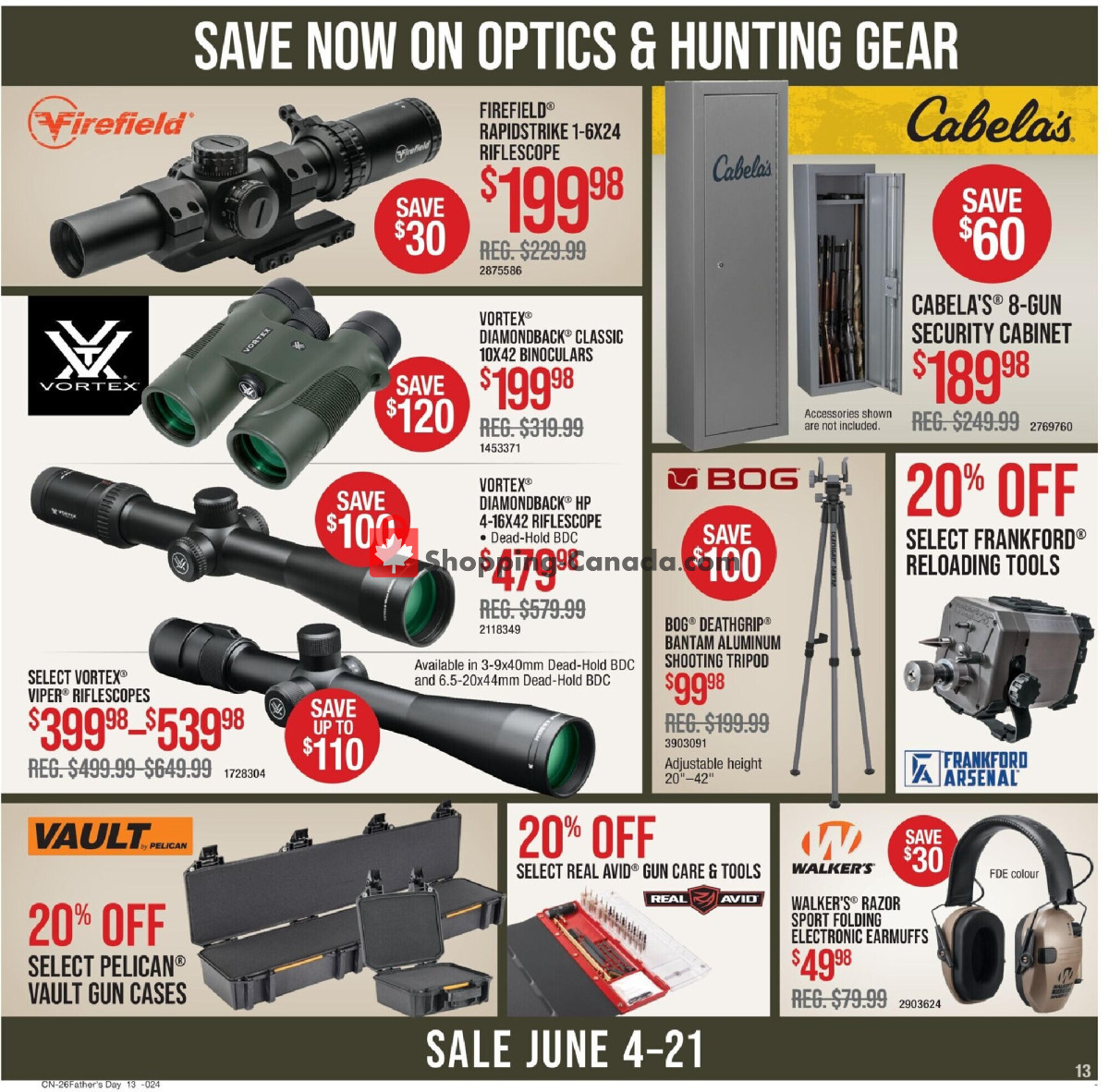 Cabela's flyer from Thursday June 4, 2026 to Sunday June 21, 2026 - page 13