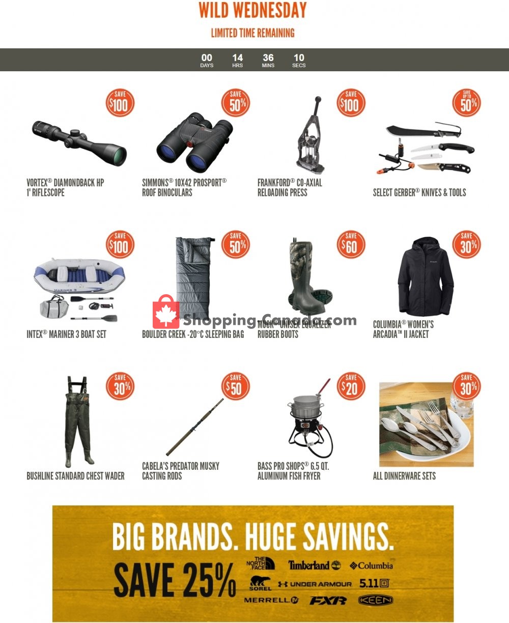 Cabela's flyer from Wednesday April 29, 2020 to Wednesday April 29, 2020 - page 1