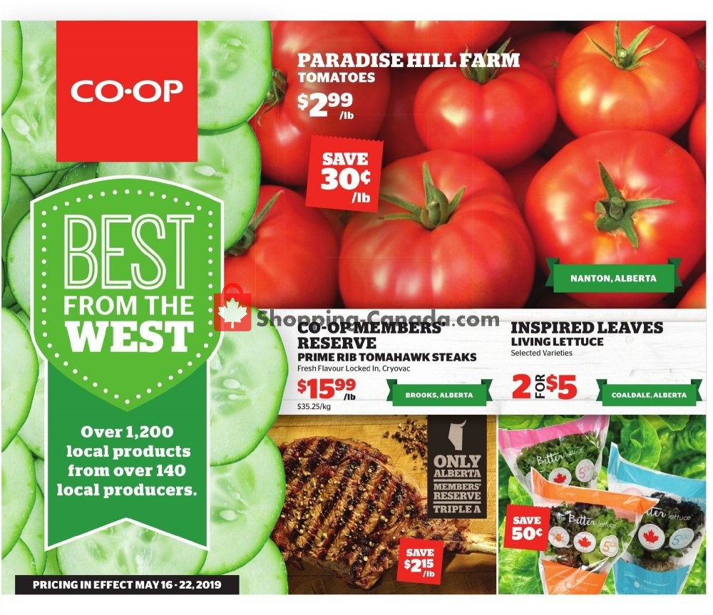Calgary Co-op flyer from Thursday May 16, 2019 to Wednesday May 22, 2019 - page 1