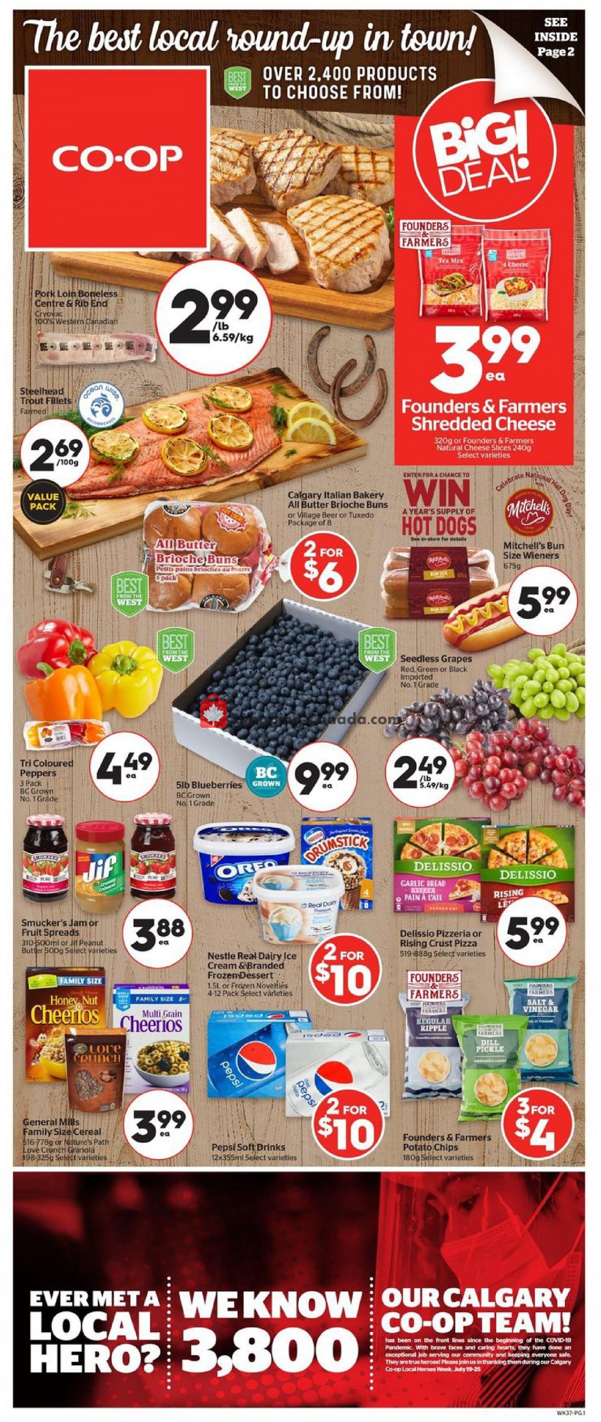 Calgary Co-op flyer from Thursday July 15, 2021 to Wednesday July 21, 2021 - page 1