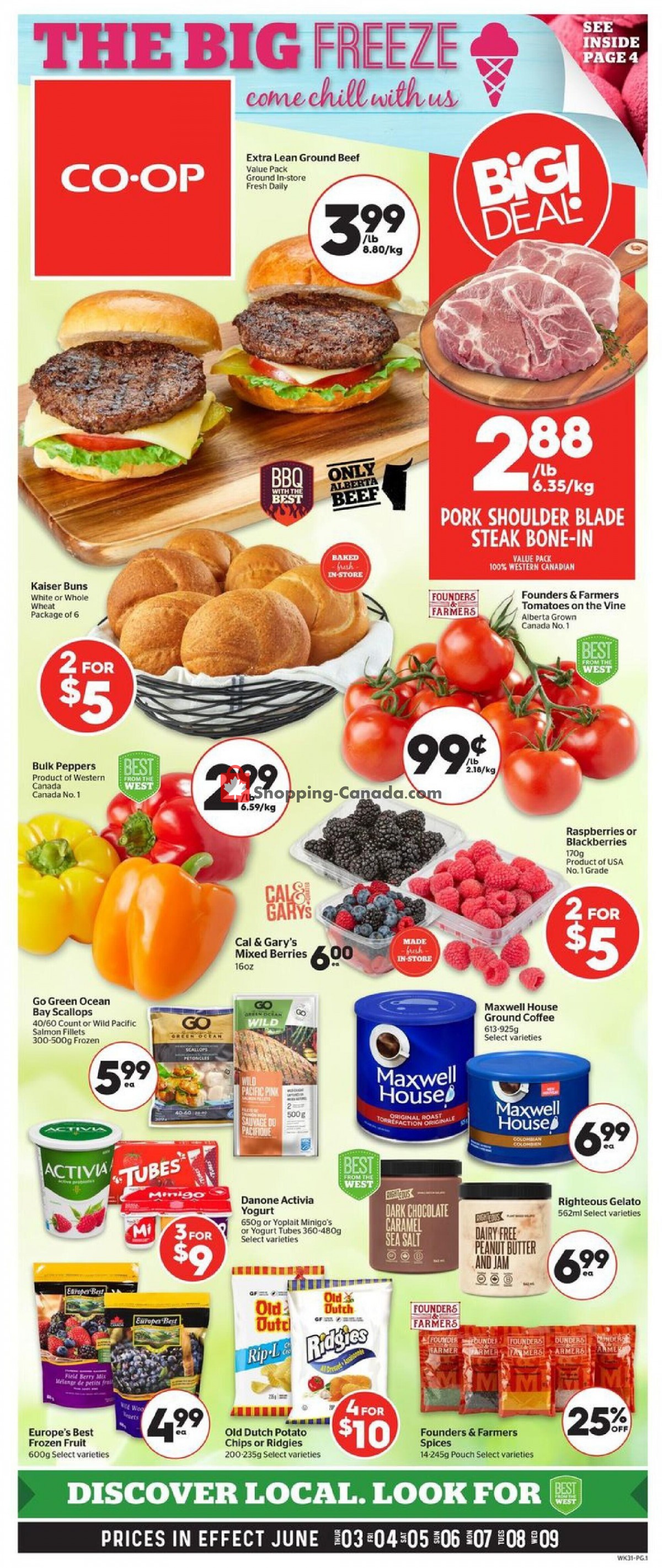 Calgary Co-op flyer from Thursday June 3, 2021 to Wednesday June 9, 2021 - page 1