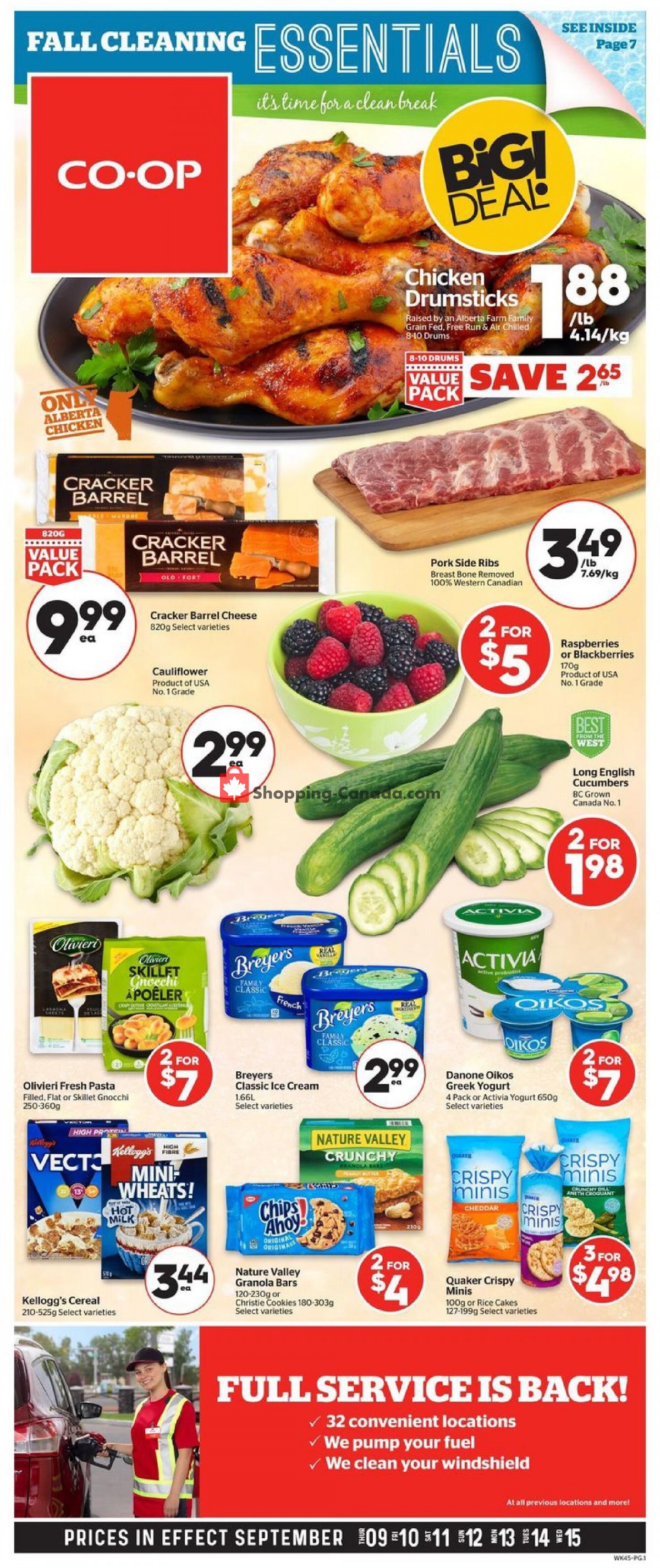 Calgary Co-op flyer from Thursday September 9, 2021 to Wednesday September 15, 2021 - page 1