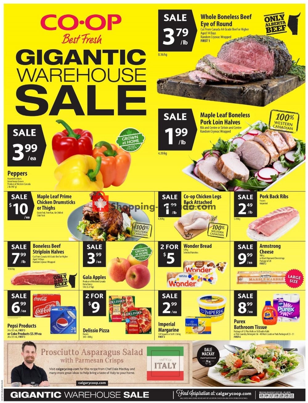 Calgary Co-op flyer from Thursday October 25, 2018 to Wednesday October 31, 2018 - page 1
