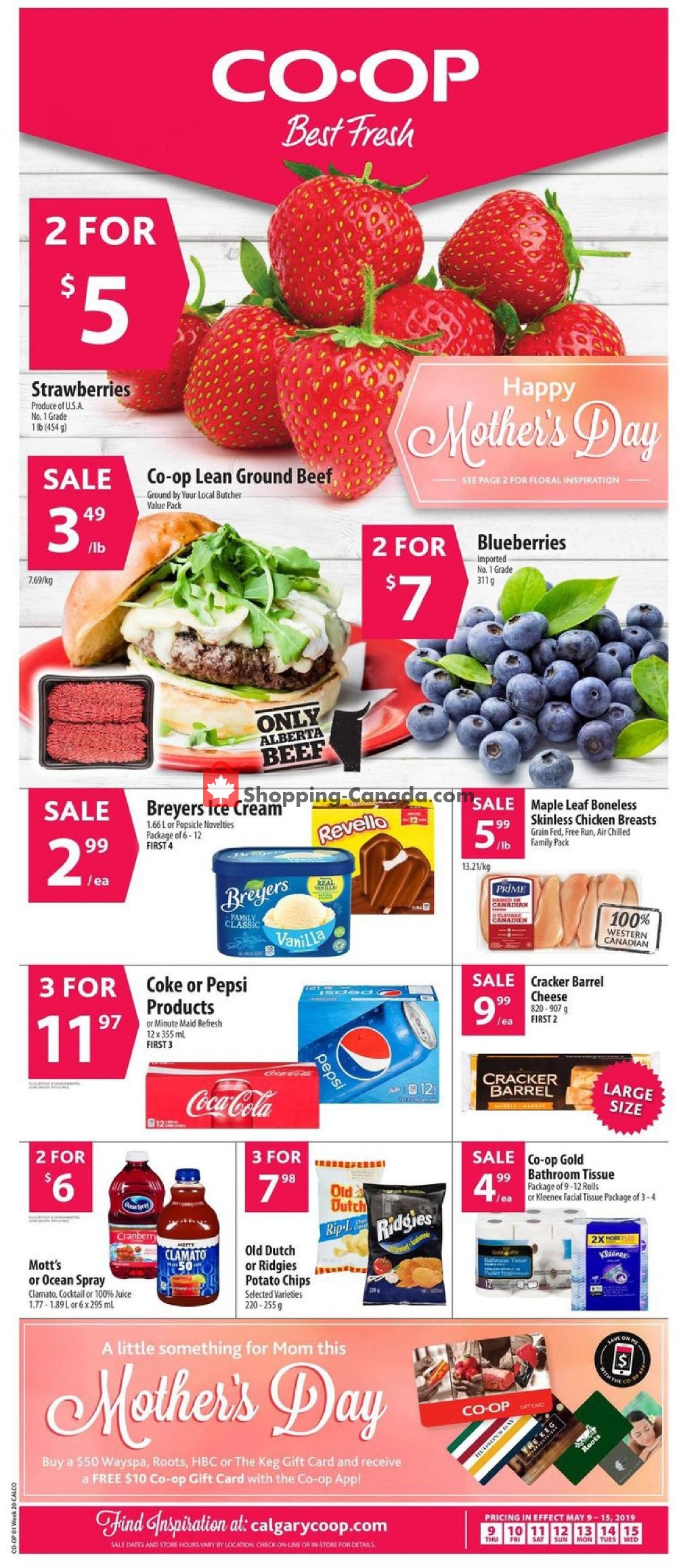Calgary Co-op flyer from Thursday May 9, 2019 to Wednesday May 15, 2019 - page 1