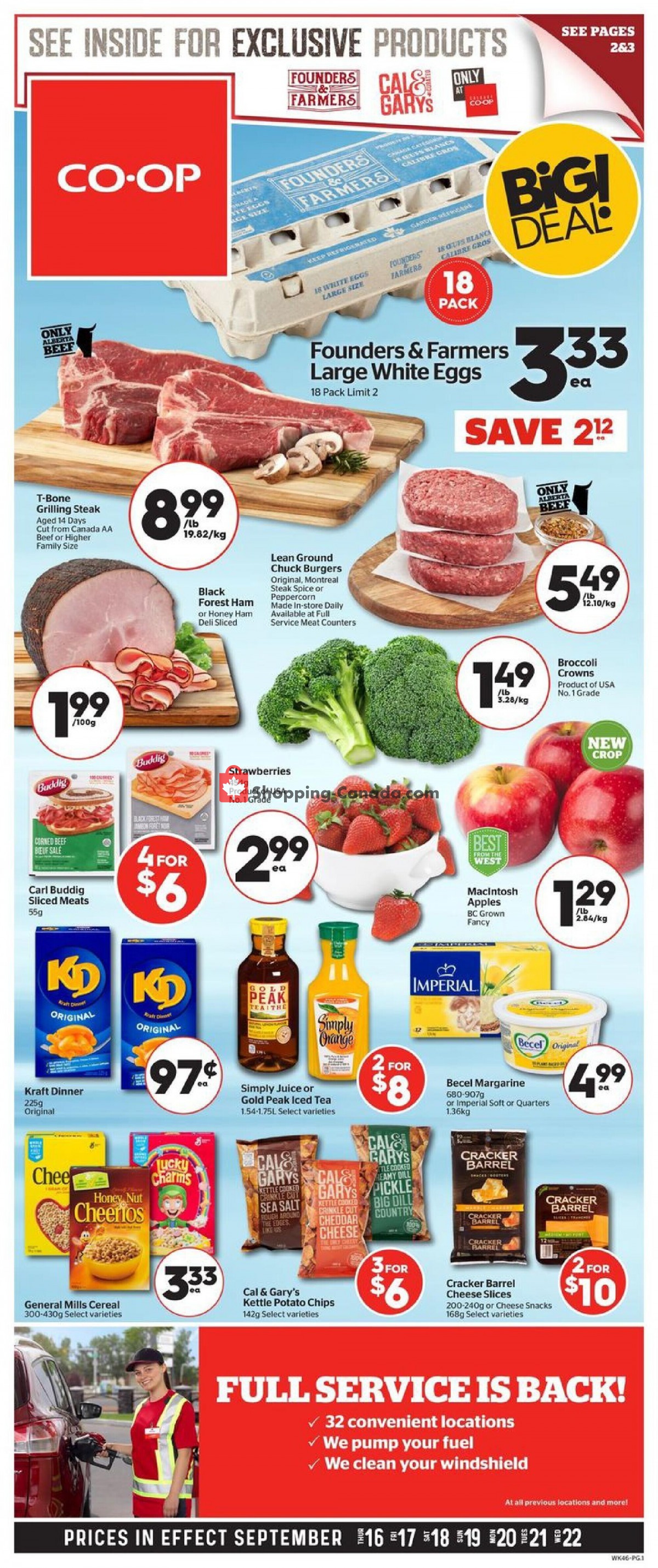 Calgary Co-op flyer from Thursday September 16, 2021 to Wednesday September 22, 2021 - page 1