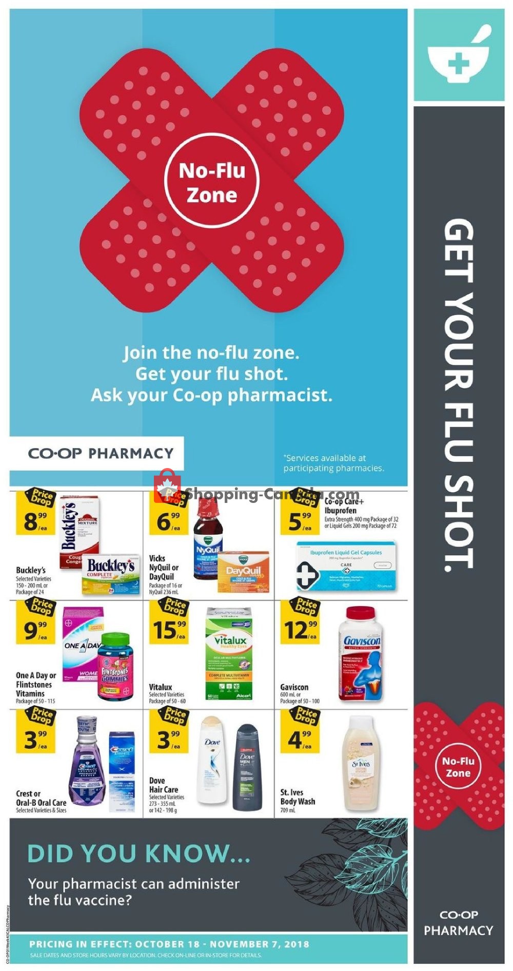 Calgary Co-op flyer from Thursday October 18, 2018 to Wednesday November 7, 2018 - page 1