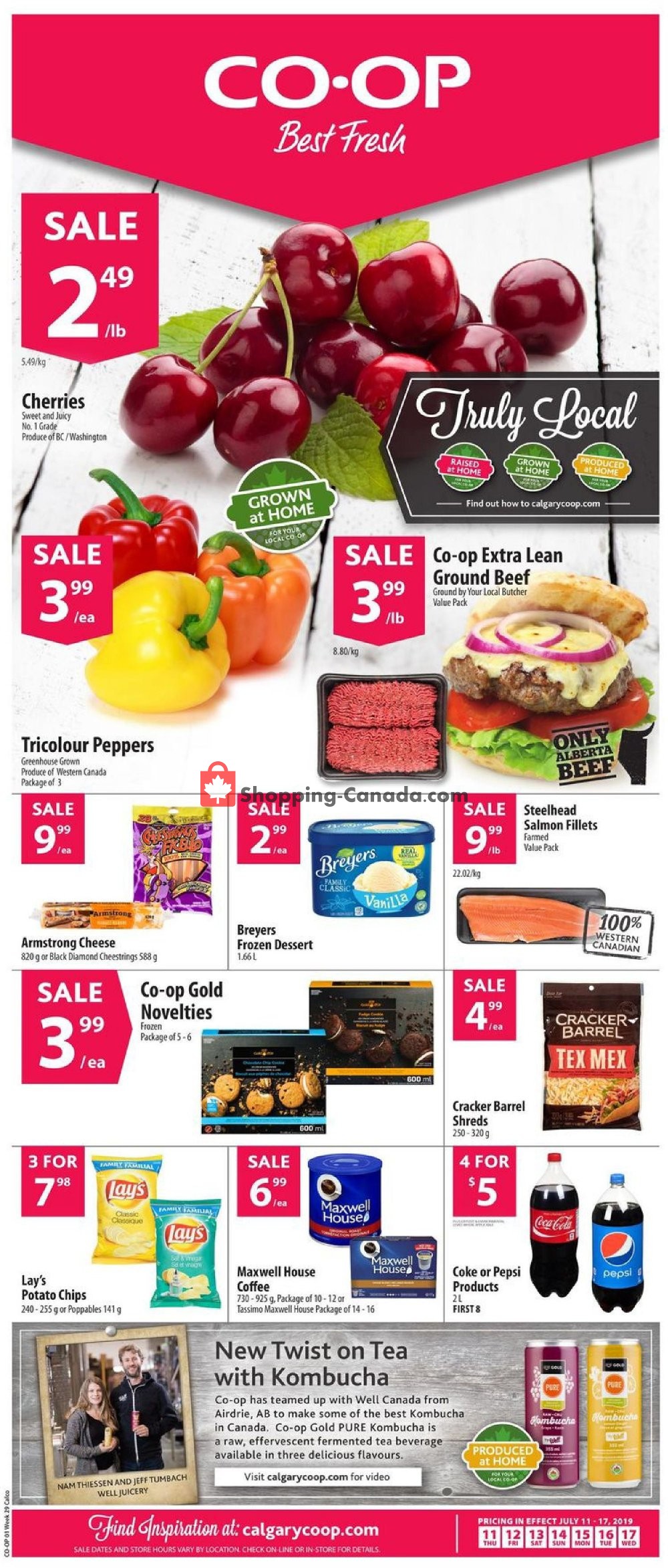 Calgary Co-op flyer from Thursday July 11, 2019 to Wednesday July 17, 2019 - page 1