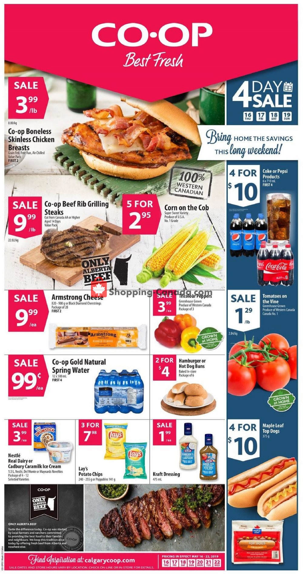 Calgary Co-op flyer from Thursday May 16, 2019 to Wednesday May 22, 2019 - page 1