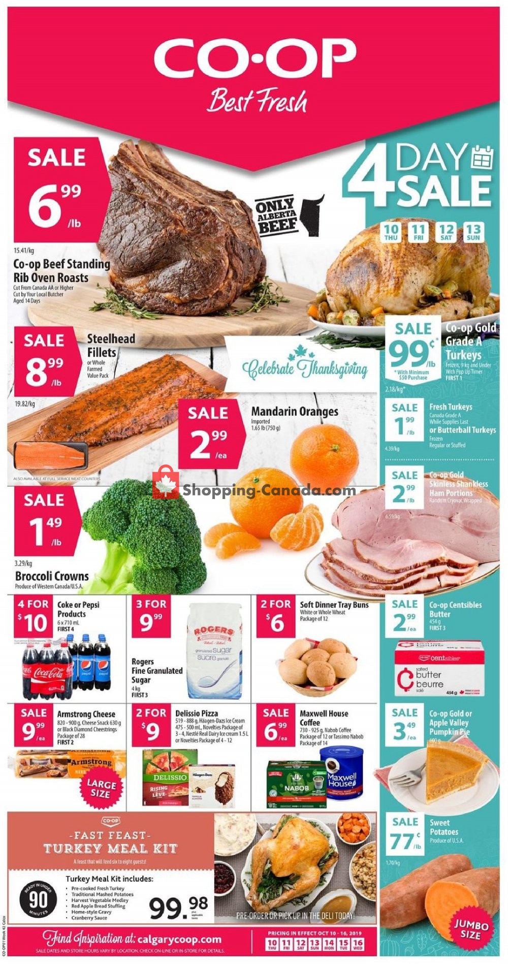 Calgary Co-op flyer from Thursday October 10, 2019 to Wednesday October 16, 2019 - page 1