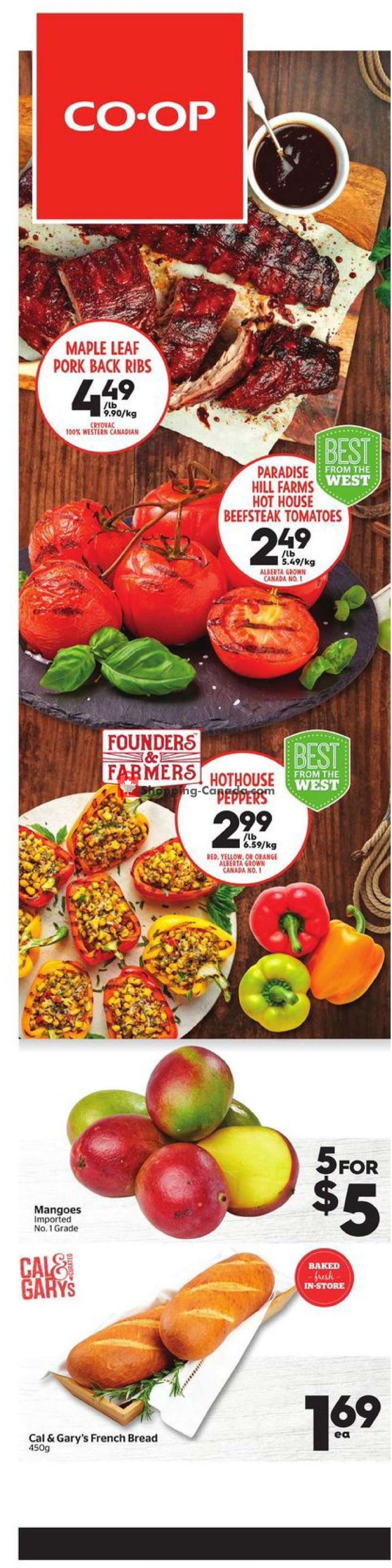 Calgary Co-op flyer from Thursday July 9, 2020 to Wednesday July 15, 2020 - page 1