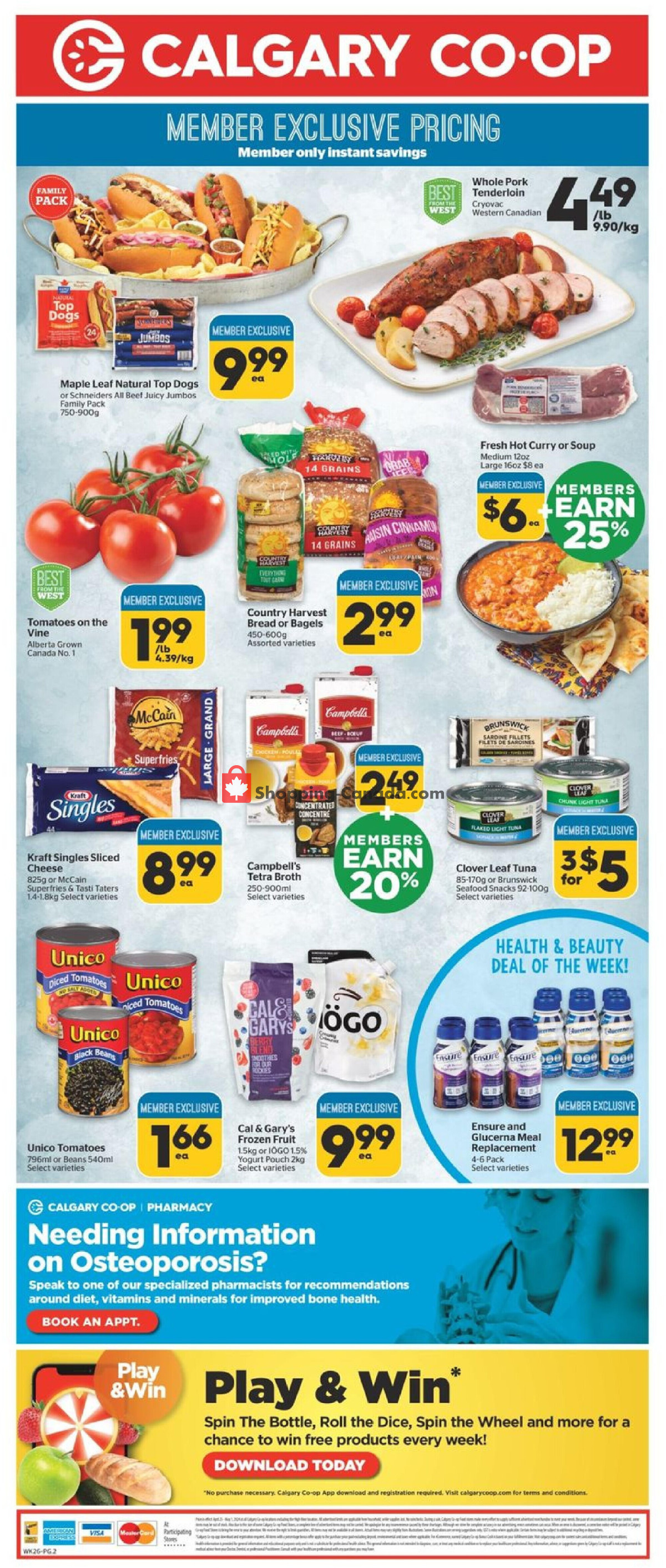 Calgary Co-op flyer from Thursday April 25, 2024 to Wednesday May 1, 2024 - page 2