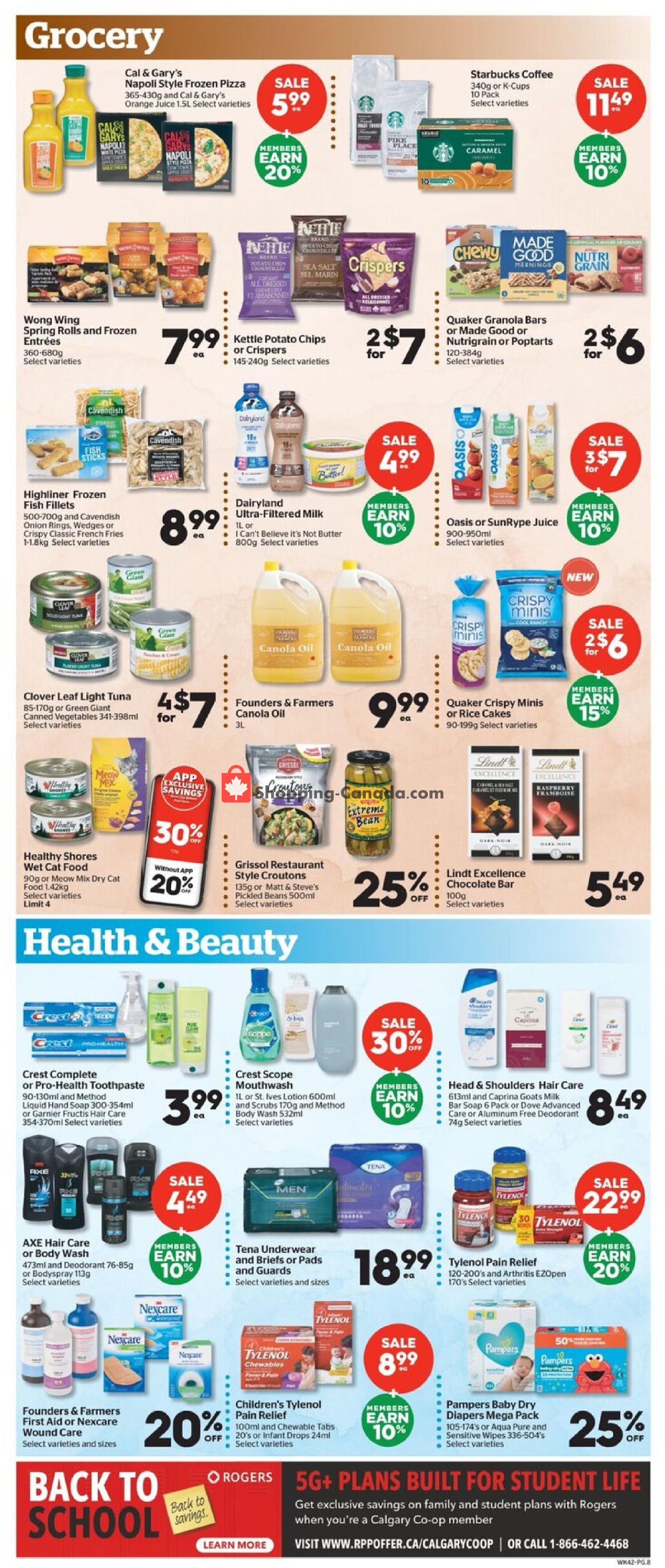 Calgary Co-op flyer from Thursday August 20, 2026 to Wednesday August 26, 2026 - page 8
