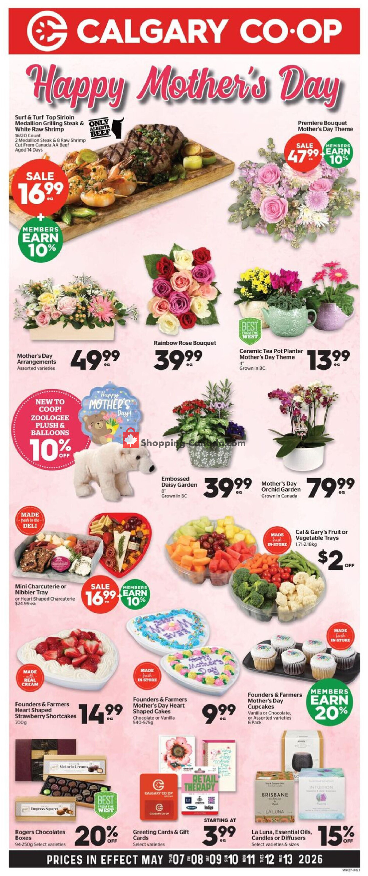 Calgary Co-op flyer from Thursday May 7, 2026 to Wednesday May 13, 2026 - page 1