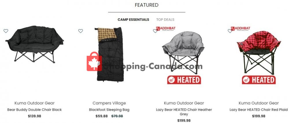 Campers Village flyer from Wednesday July 29, 2020 to Tuesday August 4, 2020 - page 1