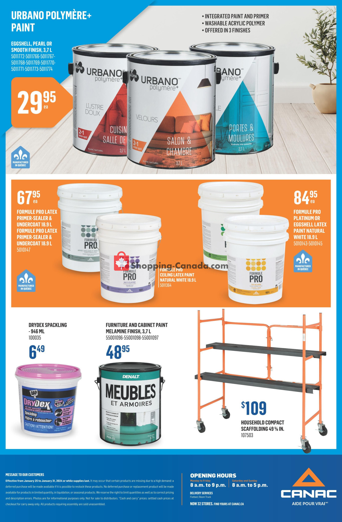 Canac flyer from Thursday January 25, 2024 to Wednesday January 31, 2024 - page 12