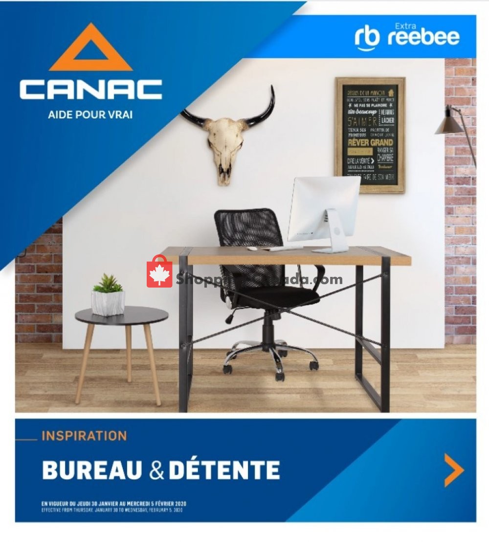 Canac flyer from Thursday January 30, 2020 to Wednesday February 5, 2020 - page 1