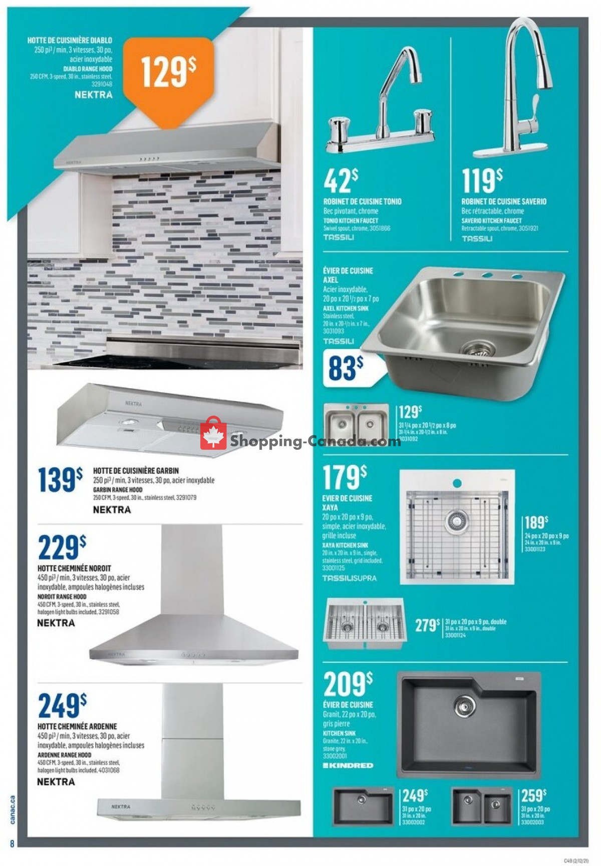 Canac flyer from Thursday December 2, 2021 to Wednesday December 8, 2021 - page 8