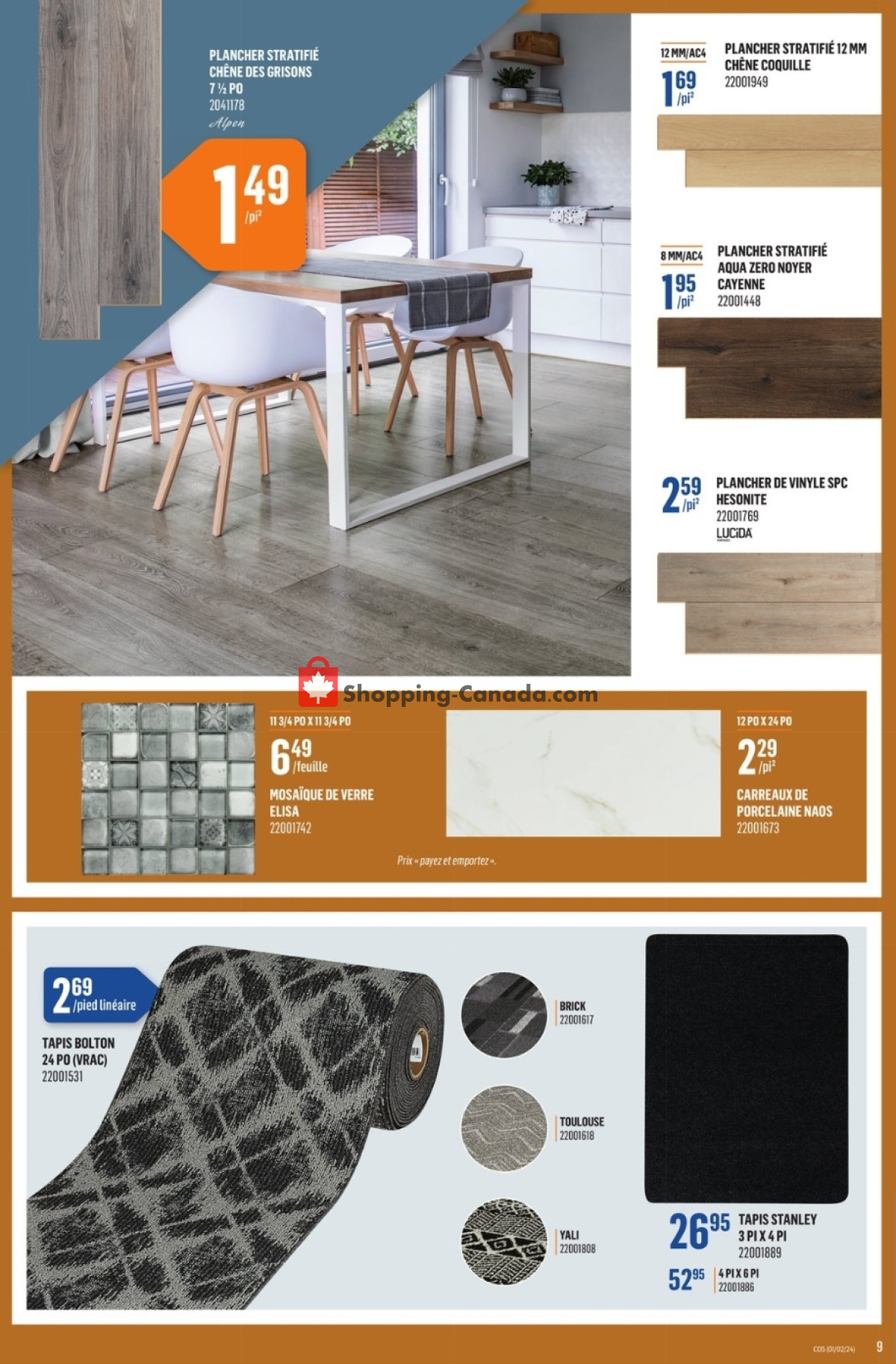 Canac flyer from Thursday February 1, 2024 to Wednesday February 7, 2024 - page 9