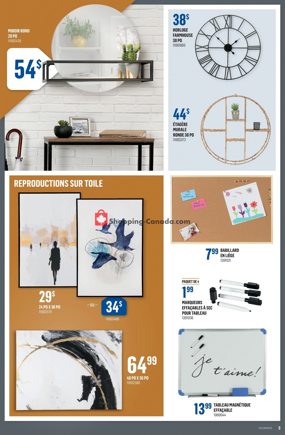 Canac flyer from Thursday January 26, 2023 to Wednesday February 1, 2023 - page 9