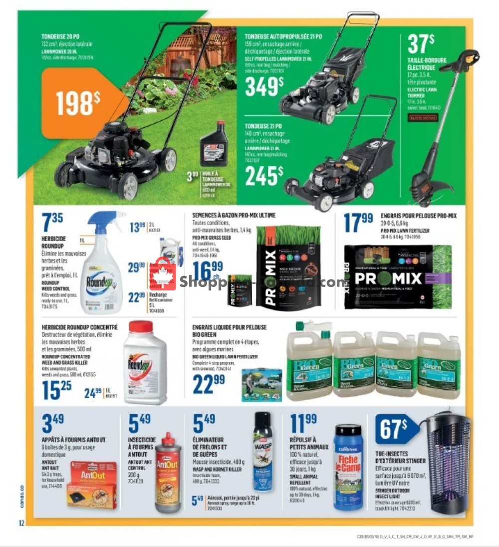 Canac flyer from Thursday May 16, 2019 to Wednesday May 22, 2019 - page 12