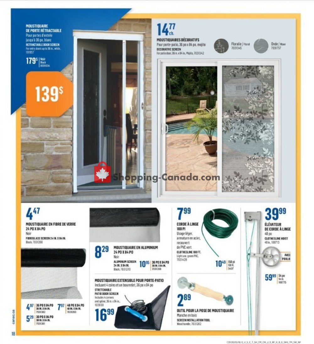 Canac flyer from Thursday May 16, 2019 to Wednesday May 22, 2019 - page 18