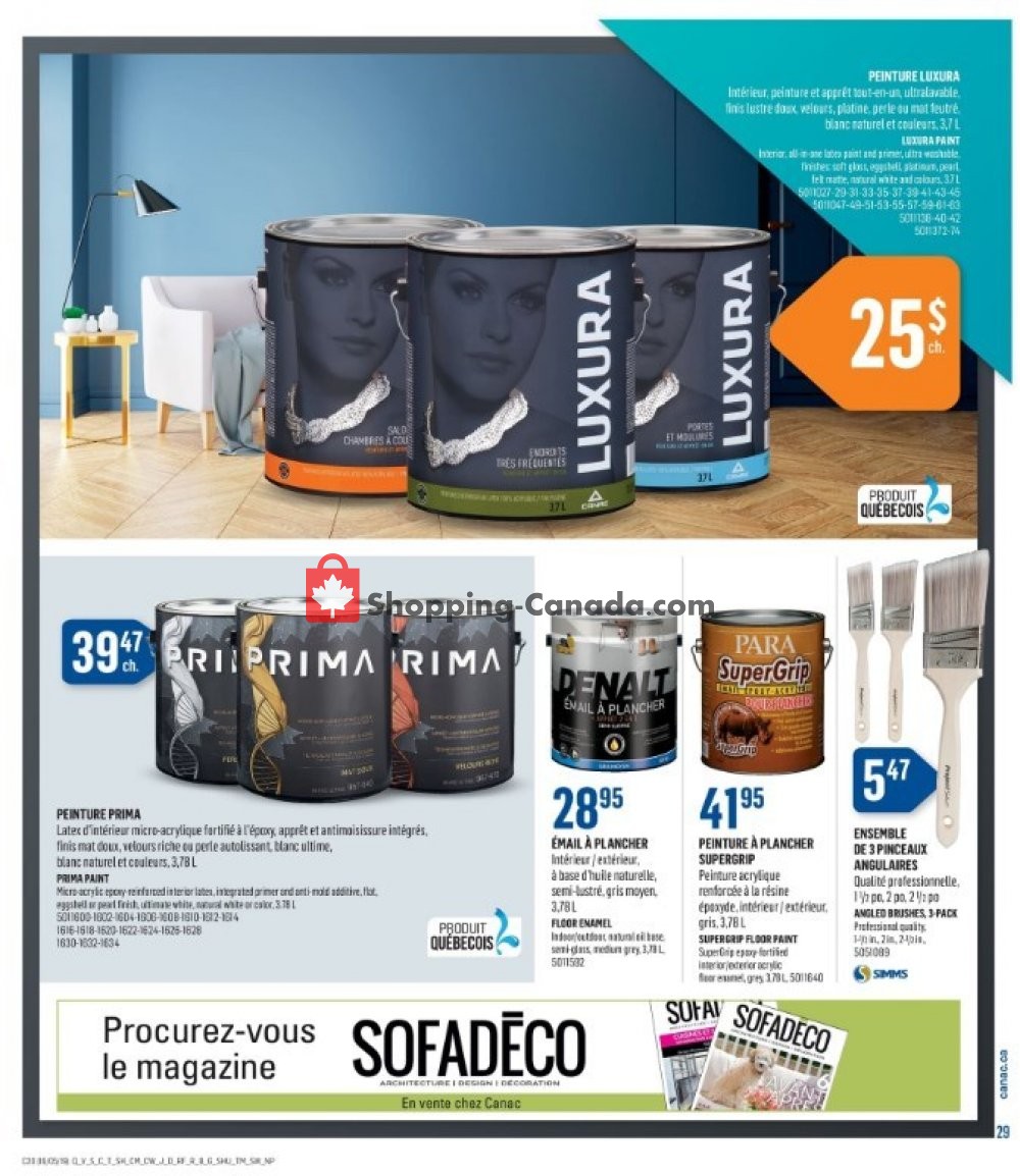 Canac flyer from Thursday May 16, 2019 to Wednesday May 22, 2019 - page 29