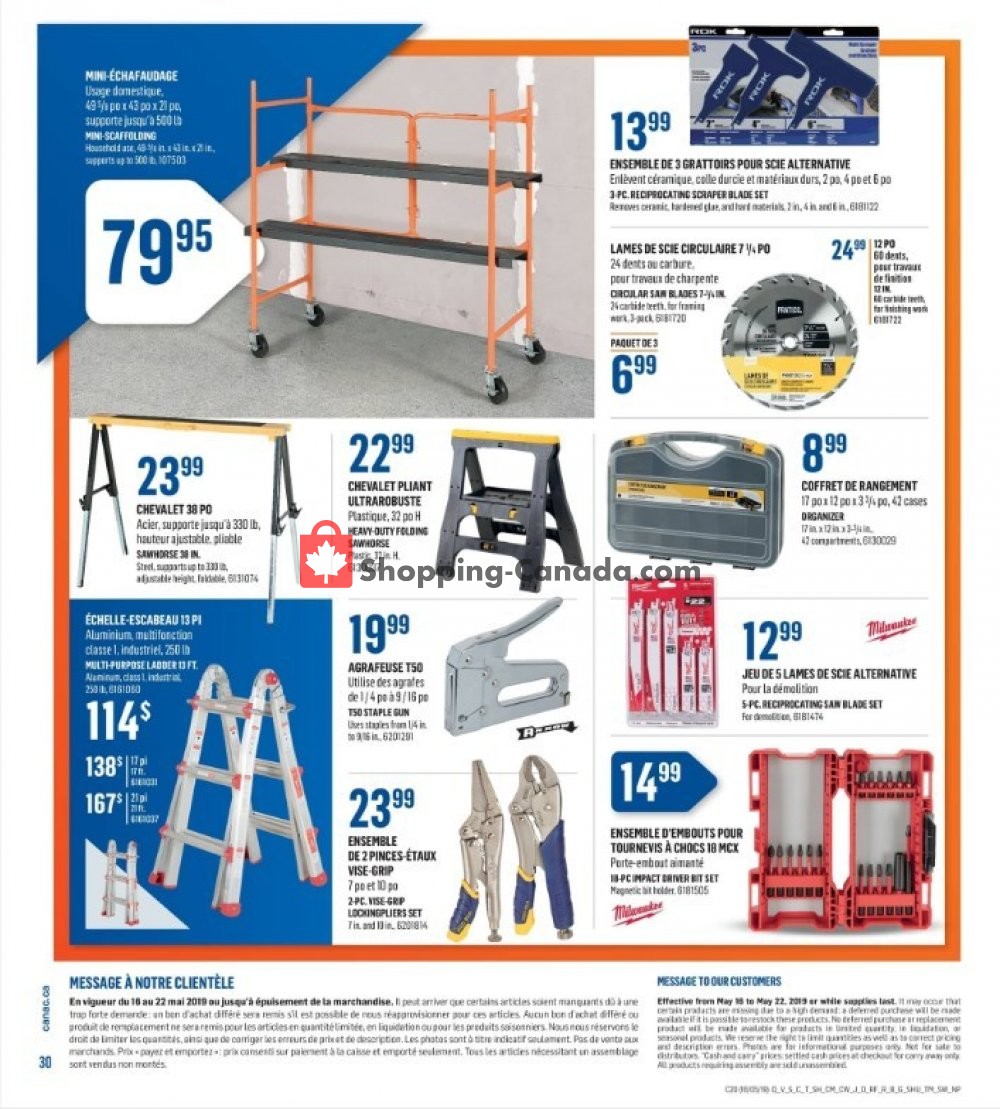 Canac flyer from Thursday May 16, 2019 to Wednesday May 22, 2019 - page 30