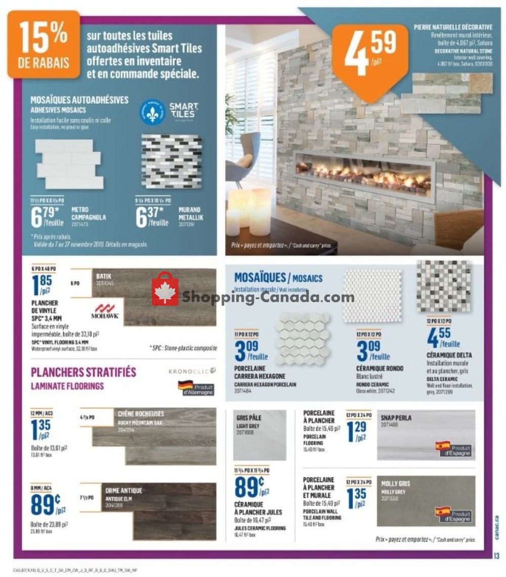Canac flyer from Thursday November 7, 2019 to Wednesday November 13, 2019 - page 14