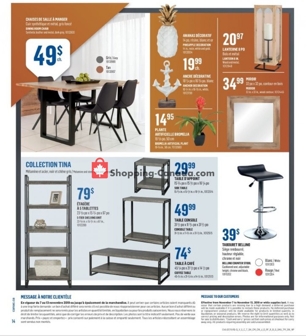 Canac flyer from Thursday November 7, 2019 to Wednesday November 13, 2019 - page 15