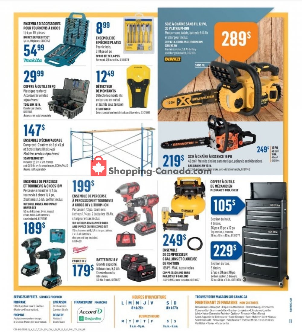 Canac flyer from Thursday September 5, 2019 to Wednesday September 11, 2019 - page 11