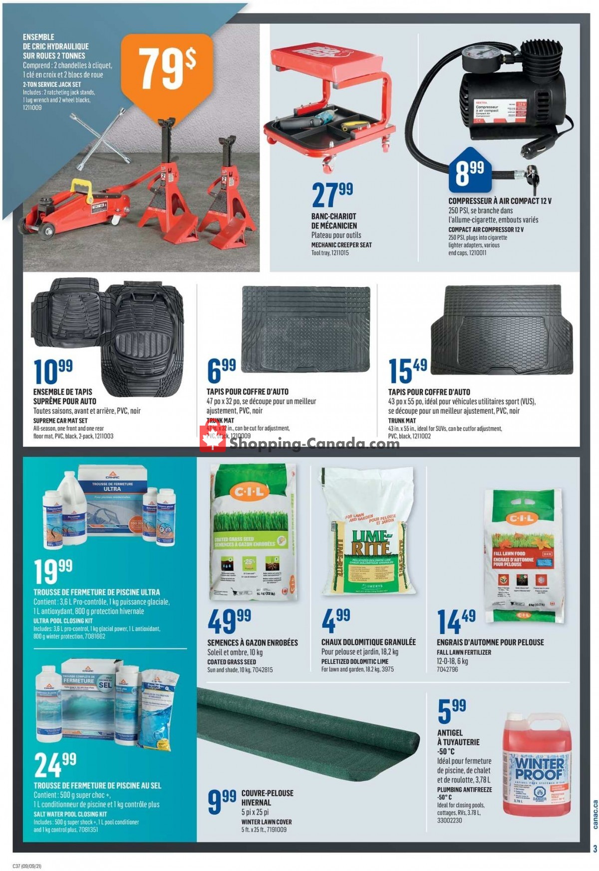 Canac flyer from Thursday September 9, 2021 to Wednesday September 15, 2021 - page 3