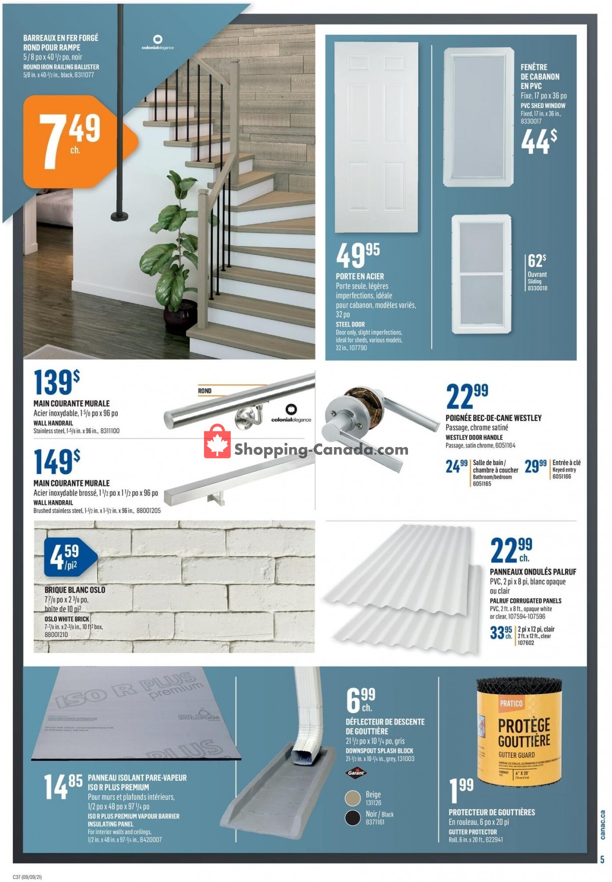 Canac flyer from Thursday September 9, 2021 to Wednesday September 15, 2021 - page 5