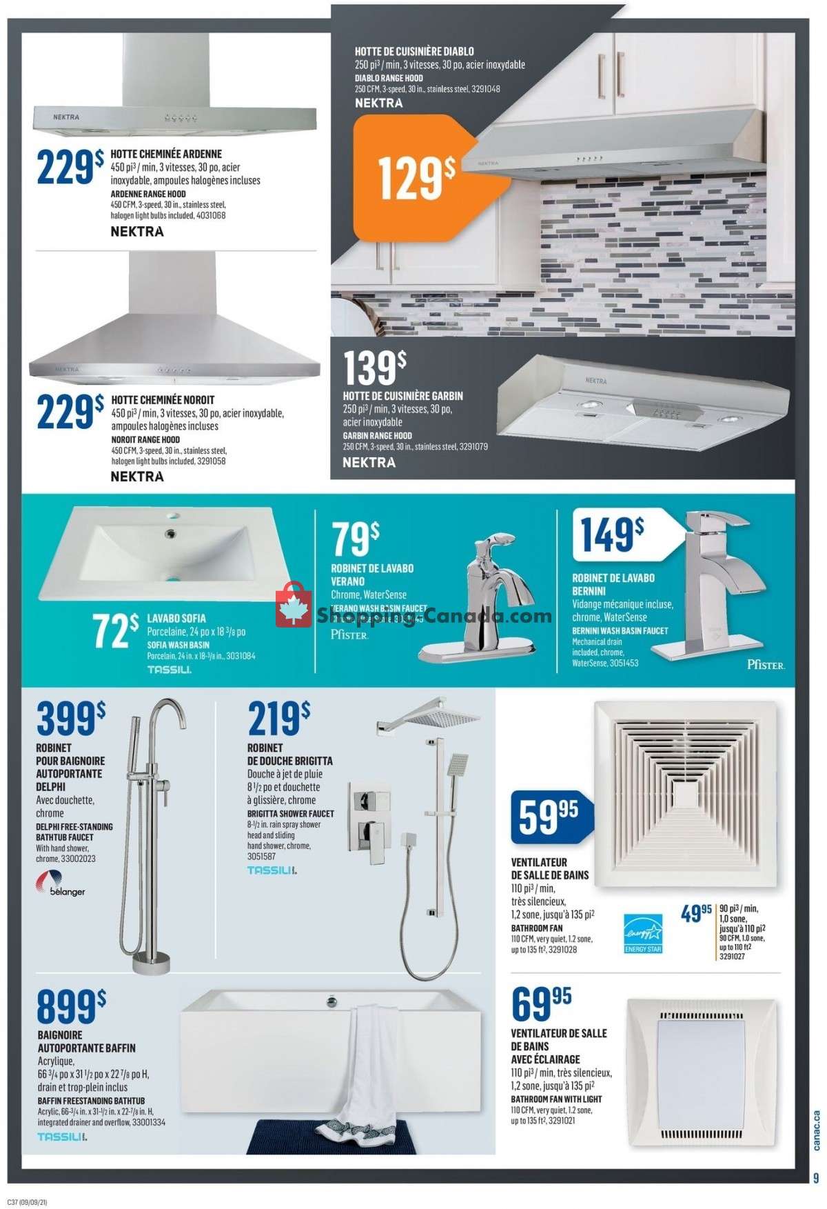 Canac flyer from Thursday September 9, 2021 to Wednesday September 15, 2021 - page 9