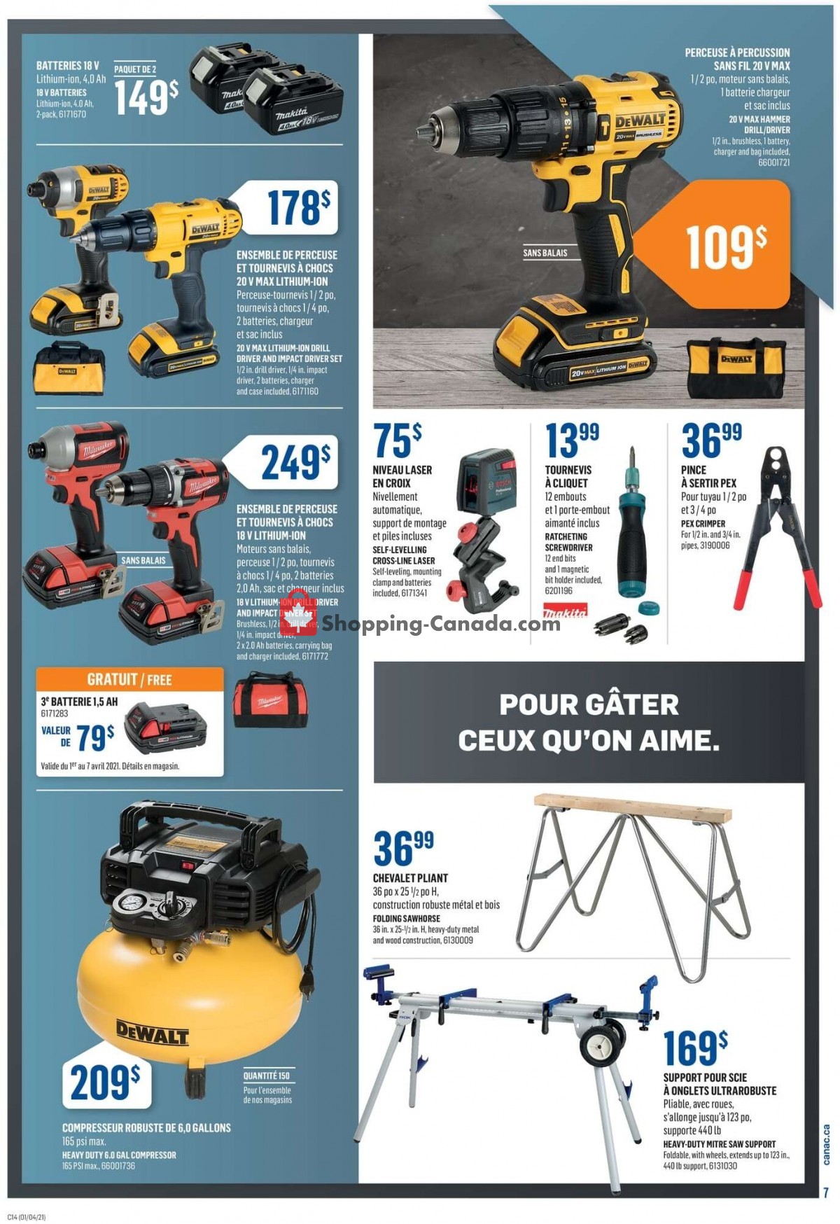 Canac flyer from Thursday April 1, 2021 to Wednesday April 14, 2021 - page 7