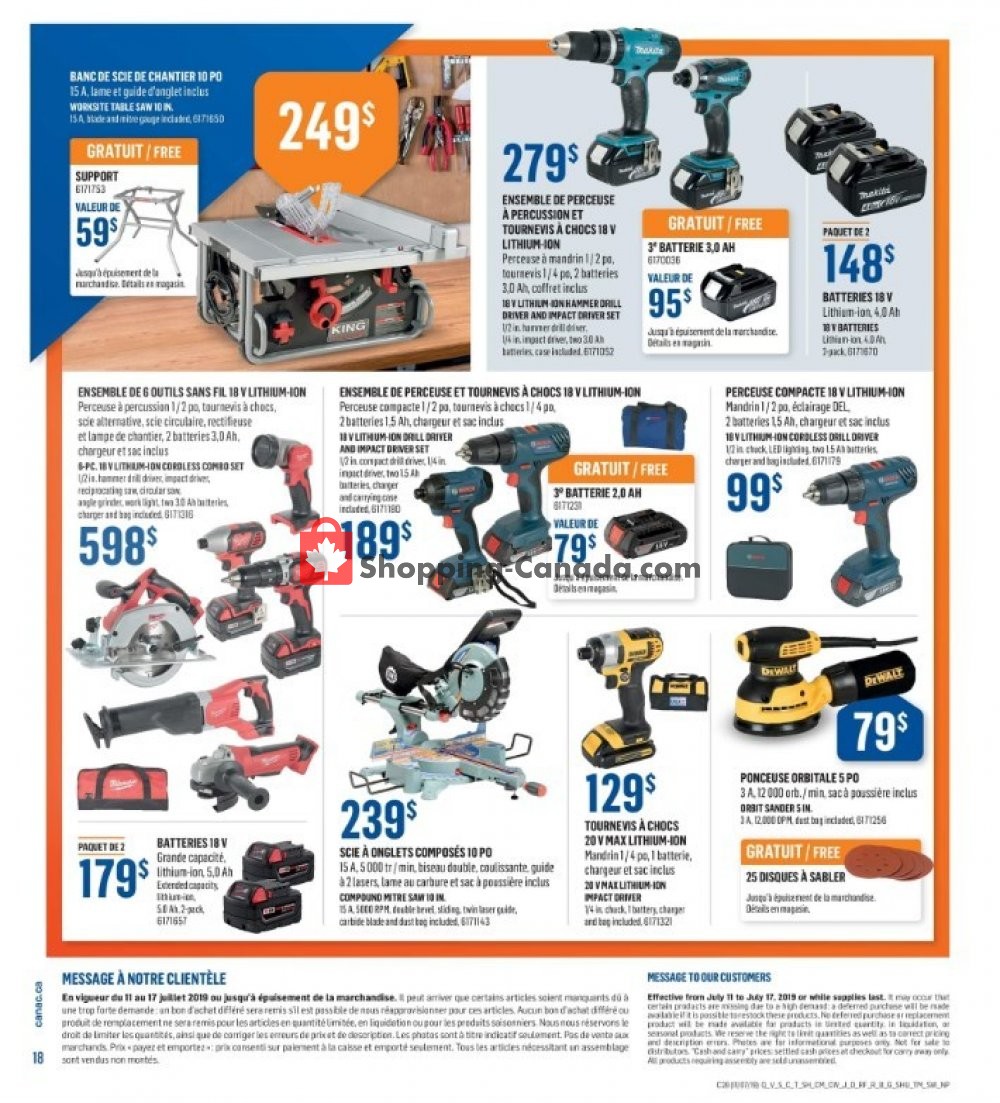 Canac flyer from Thursday July 11, 2019 to Wednesday July 17, 2019 - page 18