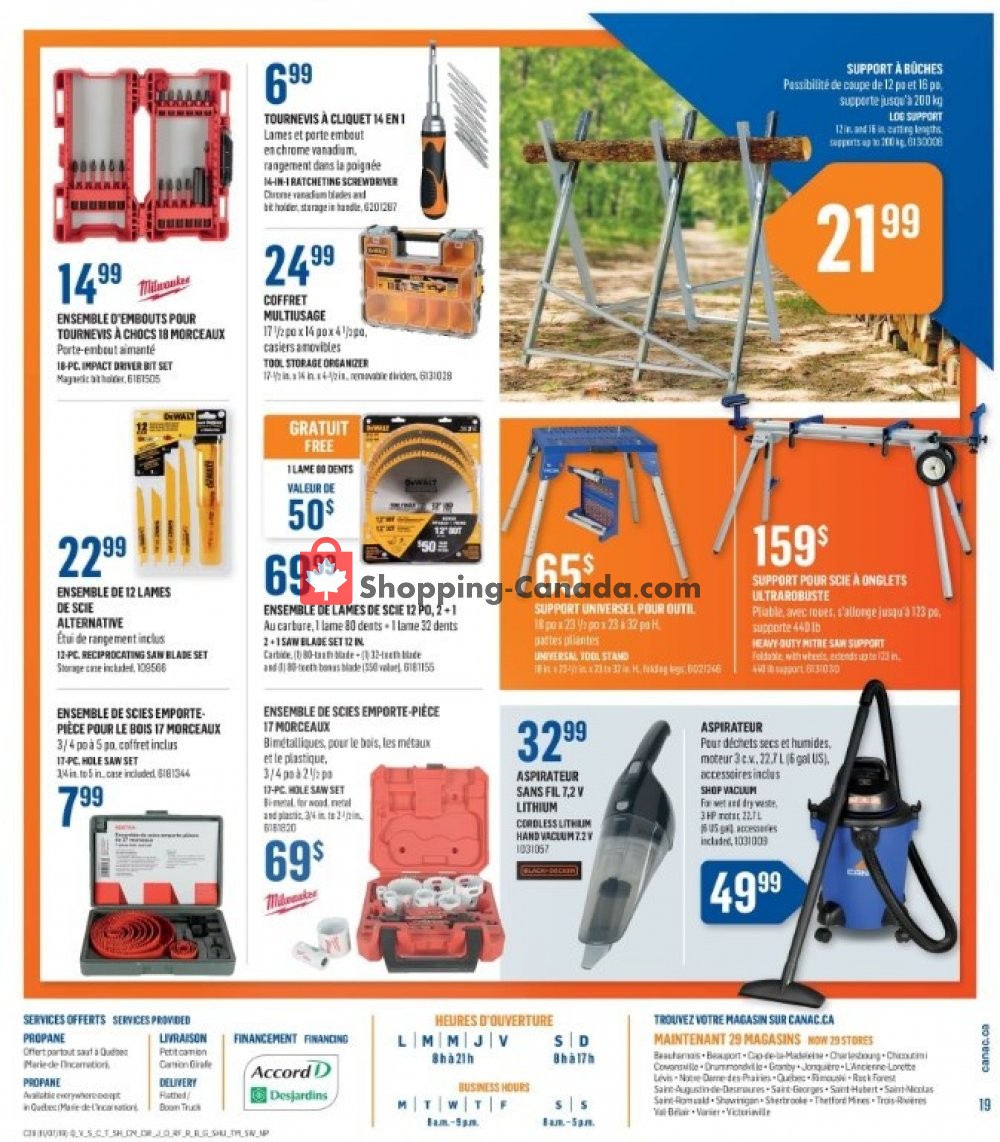 Canac flyer from Thursday July 11, 2019 to Wednesday July 17, 2019 - page 19