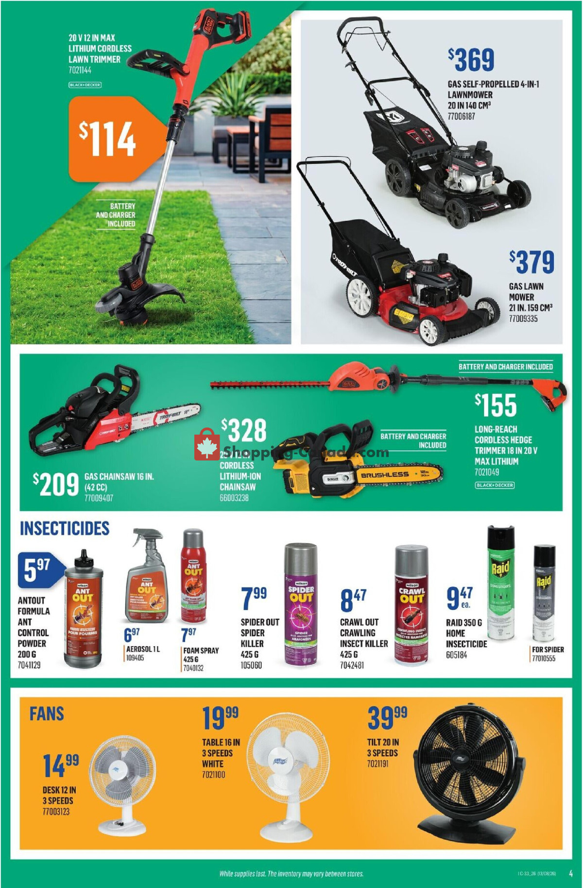 Canac flyer from Thursday August 13, 2026 to Wednesday August 19, 2026 - page 4