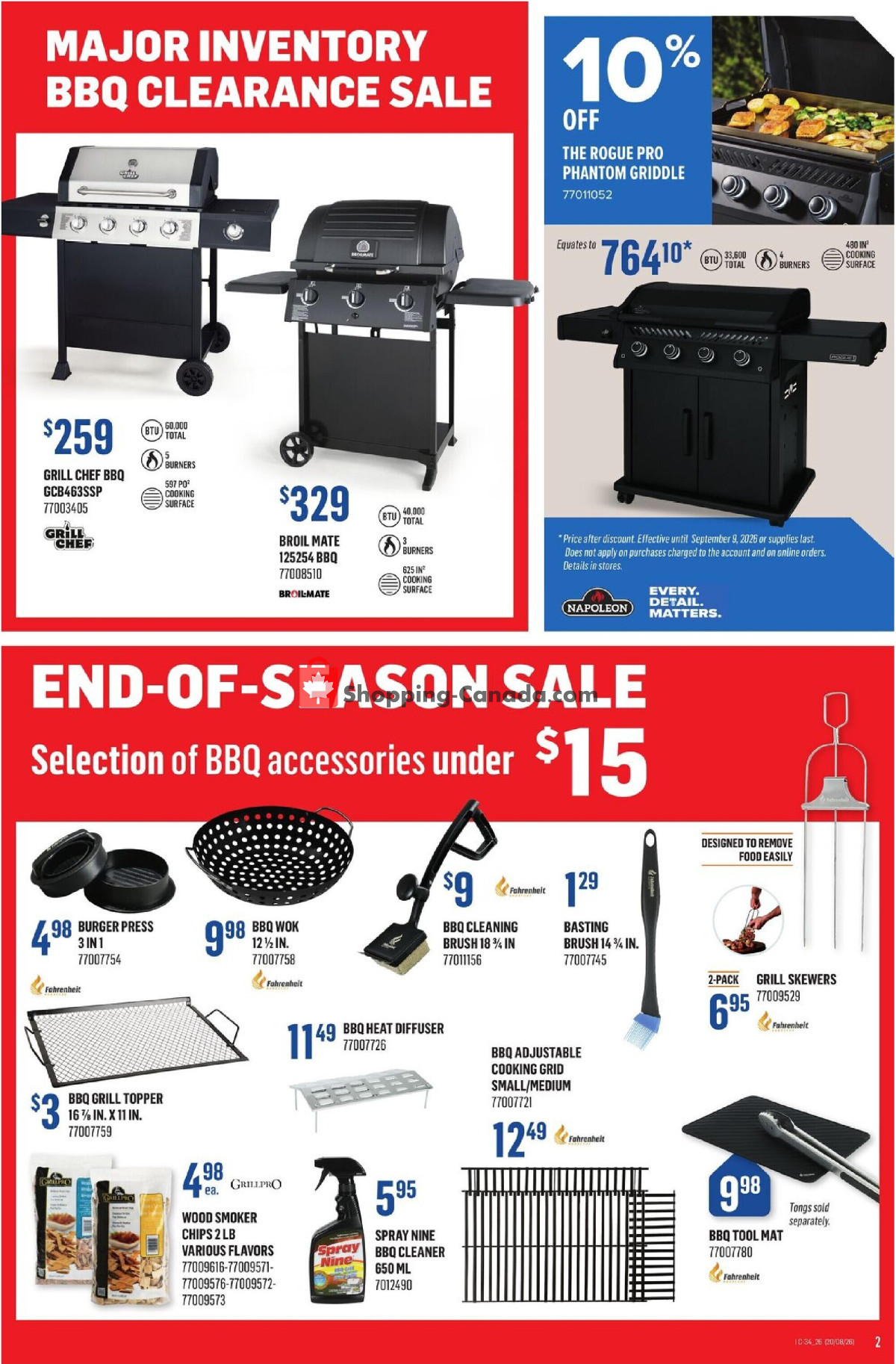 Canac flyer from Thursday August 20, 2026 to Wednesday August 26, 2026 - page 2