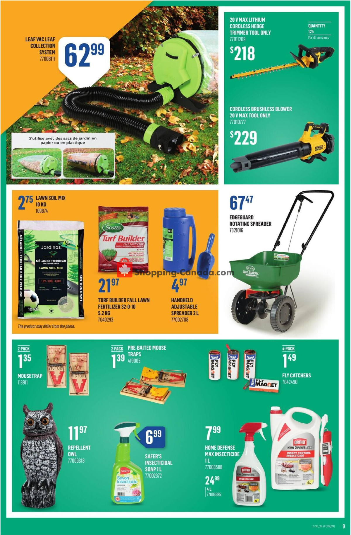 Canac flyer from Thursday August 27, 2026 to Wednesday September 2, 2026 - page 9