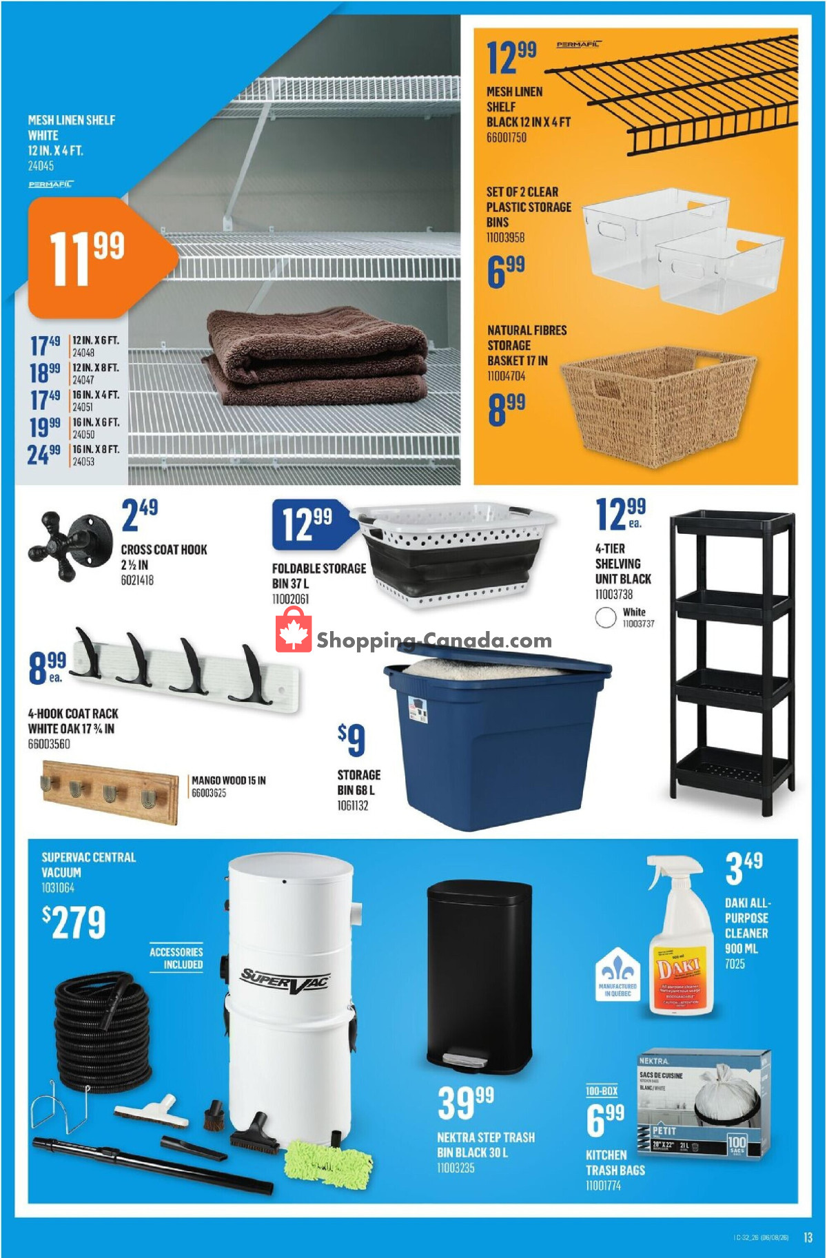 Canac flyer from Thursday August 6, 2026 to Wednesday August 12, 2026 - page 13