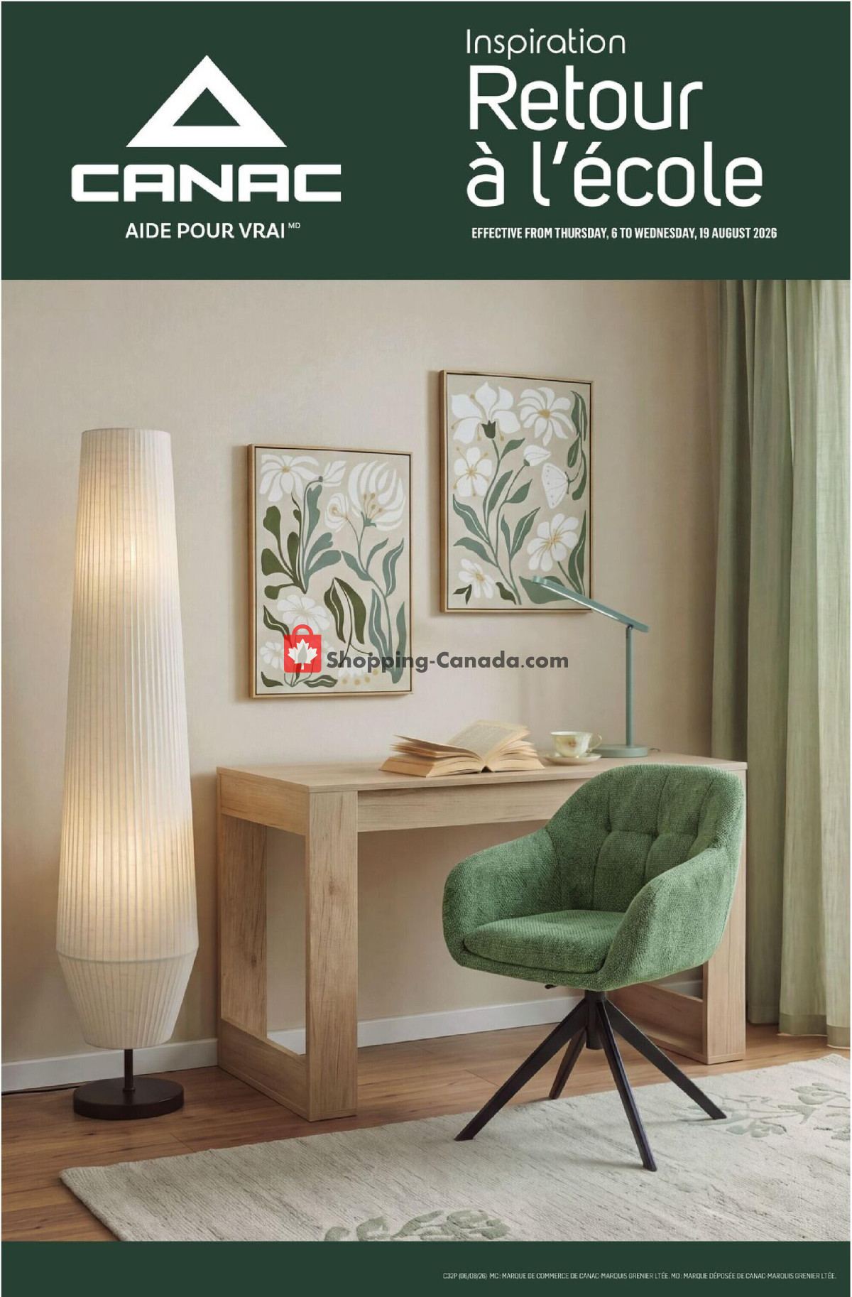 Canac flyer from Thursday August 6, 2026 to Wednesday August 19, 2026 - page 1