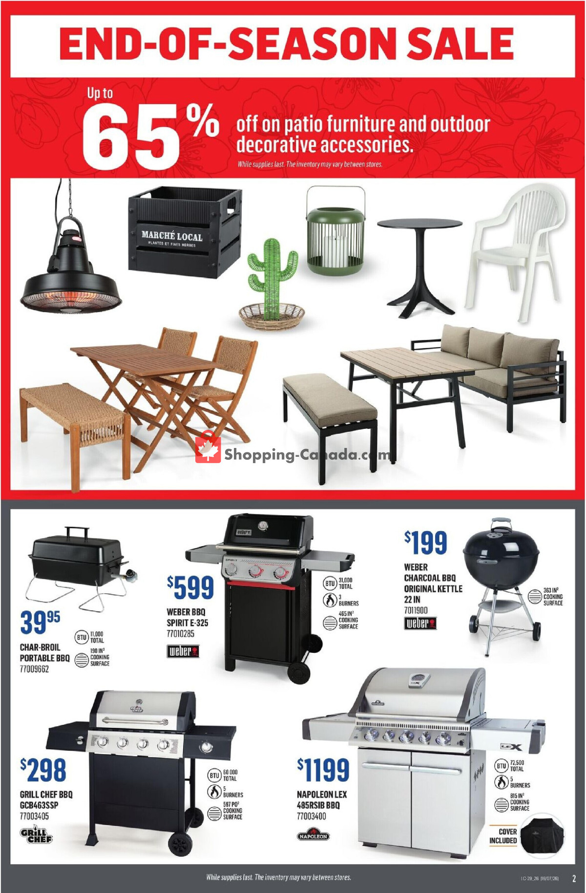 Canac flyer from Thursday July 16, 2026 to Wednesday July 22, 2026 - page 2